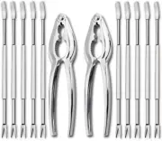 12-Piece Seafood Tools Set, Includes 2 Lobster Crab Crackers & 10 Forks