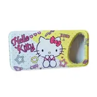 在飛比找O!MyGod購物商城優惠-【三麗鷗】Hello Kitty 鐵製掀蓋雙層鉛筆盒 (白黃