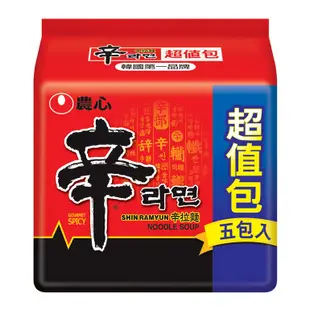 韓國農心辛拉麵600g(120gX5入)超值包【韓購網】NONG SHIM