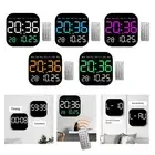 Digital Alarm Clock Electronic Dual Alarm Settings for Shelf Office Bedside