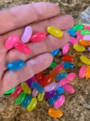 Fake miniature Jelly Beans Craft tray Sprinkle Slime charm elf prop dollhouse