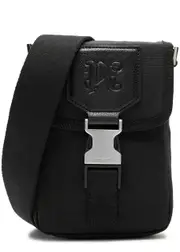 Palm Angels Logo Canvas Cross-body bag - Black ONE SIZE