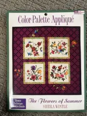 Color-Palette Applique The Flowers of Summer With Technique Booklet and Pattern