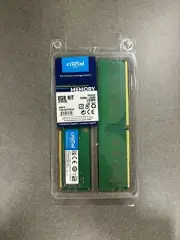 Crucial 8GB Kit (2x4GB) DDR4-2400 UDIMM (CT2K4G4DFS824A)