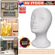 Head Wigs Glasses Cap Display Holder Stand Practical Foam Female Mannequin AU