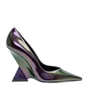 The Attico Cheope Holographic-Effect Pumps 36,39 Black