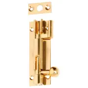 7.5cm Offset Barrel Bolt, Polished Brass