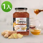 【韓味不二】韓國花泉 蜂蜜薑母茶1KG 果醬 養生 熱飲 冷飲 果肉UPUP