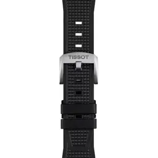 【TISSOT 天梭】官方授權 PRX系列 70年代復刻機械錶-藍x黑/40mm 送行動電源(T1374071704100)