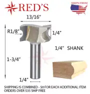 Tideway Carbide PRO LC06050404 1/4" Convex Edging Bit 1/4" shank router bit