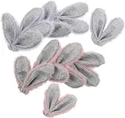 Diy Plush Rabbit Ear Charms 10pcs Bunny Ears Headband for Easter Bunny Costume Decor