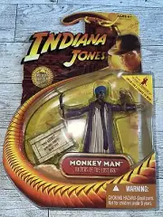 Indiana Jones : Raiders of Lost Ark Monkey Man 3.75" Action Figure New On Card