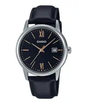 Casio Collection MTP-V002L-1B3 Black Leather Mens Watch