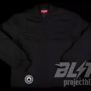 SS17 SUPREME THRASHER POPLIN CREW JACKET BLACK SIZE XL 2017