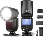 NEEWER Z1-N TTL round Head Flash Speedlite for Nikon DSLR Cameras, 76Ws 2.4G 1/8