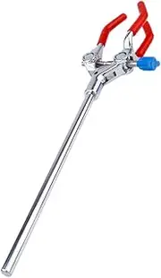 Didiseaon 3 Flask Clamp Three-claw Clip Prong Hold Adjust Flexible Grips Right Jugs Large Beaker Laboratory C Clamps Flasks Beakers Metal Flask Clamp Test Tube Clamp Stainless Steel
