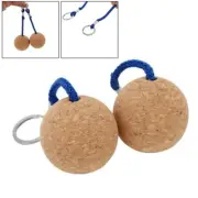Lightweight Floating Cork Ball Key Ring for Easy Carrying and Key Safety