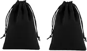 5pcs Hair Dryer Travel Bag Hair Dryer Bag Drawstring Storage Pouch Drawstring Bags Blow Dryer Bag Travel Bag Organizer Flannel Drawstring Bag Jewelry Bag Multifunction/3358 (Color : Black, Size : 30