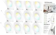 12 Pack 5/6 Inch LED Select from 5 Colors - 2700k/3000k/3500k/4000k/5000k