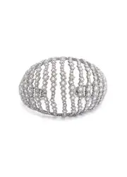 Alexis Bittar Punk Royale Embellished Cuff - Silver ONE SIZE