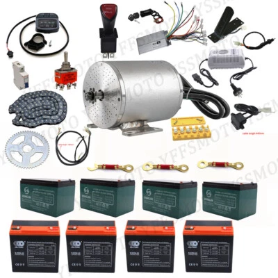48V 1800W Motor Throttle Battery Kit Assembly Go Kart Scooter Trike Bicycle Quad