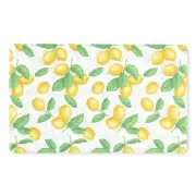 Bloomfield Lots Of Lemons White/Yellow 18 in. x 30 in. Anti-Fatigue Kitchen Mat