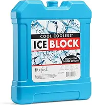 Fit + Fresh Cool Coolers Freezer Ice Block for Lunch Boxes, Beach Bags, Coolers or Picnic Baskets, 1 Pack
