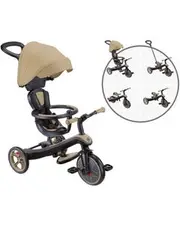 Globber Explorer 4in1 Kids Trike w/ Folding Canopy Sand