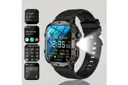 Smart Sports Watch for Android & iPhone HD Display, Bluetooth Calling, Fitness Tracker, AI Voice Assistant, Weather Alerts, Touchscreen, Smart Notifications