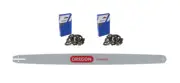 Dolmar 42" Bar & 2x Carlton Ripping Chains, 423RNDD009 / A3EP-RP-135E(2)
