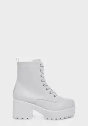 [Koi Footwear] White Gin Platform Boots