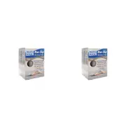 2PK White Magic Shower Floor Mat Large Fast Drying Non-Slip Platinum 100x40cm