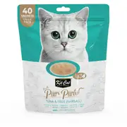 Purr Puree Tuna & Fibre Hairball Sachets Cat Treats 4x15g