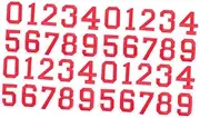 BESPORTBLE 4 Sets Soccer Numbers Adhesive Letter Stickers Iron-on Clothing Decor