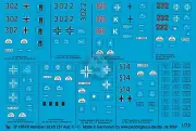 Peddinghaus 1/72 Sd.Kfz.251 Ausf.C & D Half-track Markings (8 vehicles) 1869