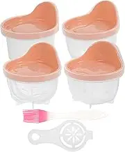 Mikinona 6pcs Pp Steamed Egg Molds Fun Cartoon Shape for Easy Breakfast Cooking