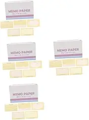 COHEALI 4sets Index Cards Ruled Flash Cards for Study Memo Note Lined Index Blank Note School Supplies 180pcs*4