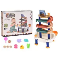 在飛比找Yahoo!奇摩拍賣優惠-積木軌道玩水組 兒童玩具 多功能玩具 軌道 積木 玩水玩具 