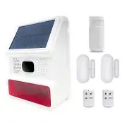 Solar Wireless Home Security DIY burglar Alarm system Outdoor Motion Detector