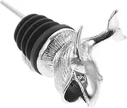 Sea Whale Wine Pourer Metal Liquor Spout for Elegant Pouring Bar Accessory for Home Entertaining and Parties Decorative Whale Design
