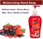 Aloe Cherry Berry Moisturising Liquid Hand Wash Soap 443ml 99.99% Clean Pump