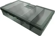 Lure Storage Box - Durable Tackle Organizer, Clear Compartment Case | 7.09 x 4.33 x 1.46in Compact Fishing Container, Lockable Gear Holder, Easy Access Solution while preparing gear near the water