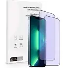 for iPhone 12,13,Pro,Max, Anti Blue Light Screen Protector Real Tempered Glass