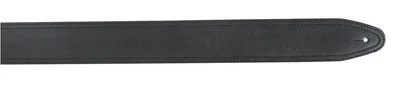 XTR 2 1/2 Inch Suede Leather Guitar Strap - Black