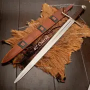 Custom Handmade Stainless Steel Norman Crusader Era Replica Sword, 12th century