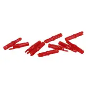 (Red)100pcs Archery Nock Plastic Insert Nocks Light Weight Arro