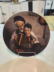 Norman Rockwell “The Music Maker” 1981 Collector Plate Edwin Knowles Limited