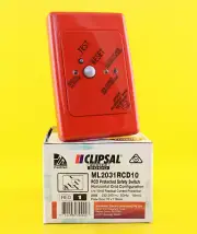 Clipsal ML2031RCD10 RCD Protected Safety Switch 240VAC 20A 2P RED