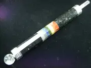7 Chakra Bonded Metaphysical Healing Wand 8 1/4" | 7 Chakra Gemstone Wand