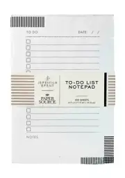 Jeremiah Brent Collection To-Do List Notepad 100 Sheets 4.5x6.5 Paper Source NEW